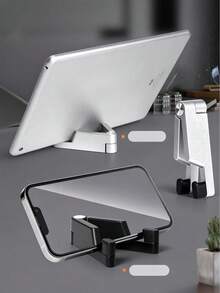 Foldable Phone Stand, Portable V-Shaped Desktop Phone Holder With Stable Triangular Support, Compact Keychain Phone Mount ForSmartphones And Tablets, Hands-Free Viewing Stand For Video Calls, Live Streaming, Office, Travel, Desk Setup And Home Use - A - View 5