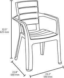 Outdoor Table & Chair Sets - Beige - View 2