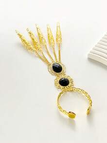 1pc Personalized Antique Belly Dance Props Golden Girl Performance Nails For Women - Multicolor - View 14