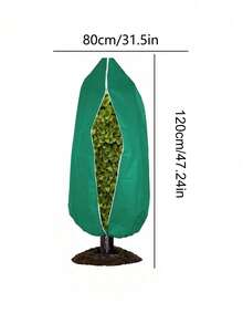 Plant Frost Protection Cover, Tree & Shrub Frost Blanket, Shrub & Flower Protection Cover, Green Non-Woven Fabric Winter Tree Frost Blanket, Reusable Zippered Plant Jacket, Durable Breathable Fabric Seasonal Plant Care, Tree Protection Wrap Bag - Multicolor - View 17