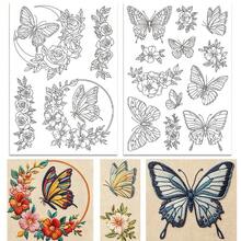 Water-Soluble Embroidery Stabilizer For Beginners, Non-Woven Fabric Pre-Printed Floral And Insect Patterns - Adhesive And Sewable Embroidery Paper For Handmade Sewing Enthusiasts - A236 - View 17