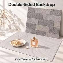 VOJCBKRE 19.6X27.5 Inch Product Photography Background Paper, Double-Sided Textured Pattern Flat Lay Photo Desktop Background Board, Suitable For Jewelry, Cosmetics, Makeup Props - View 12