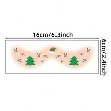 4PCS Face Tattoo Stickers, Christmas Series, Christmas Tree Santa Claus Christmas Decor Element Patterns, Face Freckles Blush Temporary Tattoo, Christmas Party Face Temporary Makeup Fake Tattoo Stickers - Multicolor - View 6