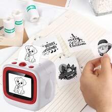 AI Voice Mini Printer, AI Voice Sticker Printer With Preview Screen, Thermal Printer With 6 Art Modes, Perfect For Pictures, Doodles, Study Notes, DIY Crafts & Creative Gifts - Multicolor - View 6