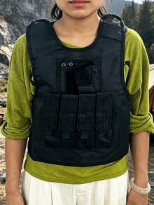 Áo vest chiến thuật đa năng dung tích lớn cho nam nữ, áo vest tấn công, trang phục tập luyện chiến thuật, chạy bộ, gym, cắm trại, phụ kiện đồ dùng ngoài trời, bao súng chiến đấu, thắt lưng tiện ích, trang phục săn bắn - Nhiều màu - Xem 4