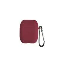 Vermilion Solid Color Protective Case Compatible With Apple Earbuds Anti-Fall Anti-Scratch Shell Cover For Earbud Charging Case - Vermillion - View 4