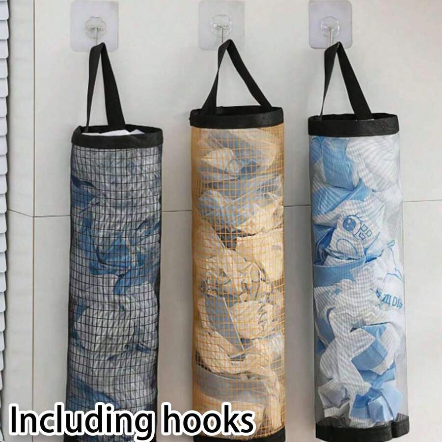 1pc Wall-Mounted Garbage Bag Holder, Can Be Used To Organize Kitchen Items, Shoes, Plastic Bags, Also As Wall Decor. Kitchen Storage And Organization - Multicolor - View 1