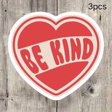 Vintage BE KIND Heart Stickers, American Retro Style Positive Energy Decorative Stickers, Waterproof Vinyl Stickers - Durable Matte Surface, Self-Adhesive Bumper Stickers, Suitable For Cars, Windows, Laptops, Trucks, Water Bottles - Multi-Purpose Durable Design, Car Stickers - one-size - View 12
