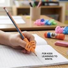 1pc/3 Pieces. Silicone Pencil Grip, An Ergonomic Posture Correction And Writing Assistance Tool, A Soft And Non-Slip Finger Protection Cover, Suitable For Beginners' Comfortable Pen-Holding Posture Trainer, For Home Study And Daily Writing Use - Multiple Styles - View 6