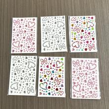 Colorful Heart & Bow Pattern Gem Stickers, Crystal Heart & Star Diamond Hair Accessory Stickers, Women & Girls DIY Self-Adhesive Hair Stickers, Acrylic 3D Shiny Rhinestone Decals, Suitable For Valentine's Day, Holidays, Birthday Parties, Banquets And Proms, Hair Accessory Stickers, Music Festival Rave Accessories, Hairstyle Set, Styling Tool Set - Bow Rhinestone - View 14