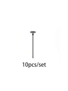 DeDryDS 1/2pc Ablinsite Hypoallergenic Diamond Grit Nail Drill Bit - T-Shaped Grinding Head Suitable For Acrylic Nails, Home And Salon Manicure & Pedicure Tool - Multicolor - View 10