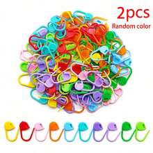 1/2/3/4/5/6pcs Plastic Colorful Stitch Markers, Knitted Crochet Lock Stitch Colorful Clips, For Knitting And Sewing (Random Color) - Multiple Styles - View 10