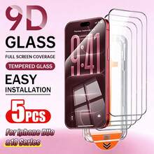 XINHONGYU 5pcs High Definition Transparent Tempered Glass Screen Protector, Auto Dust Removal, Easy Installation, Bubble-Free, Compatible With IPhone DUO, Ultra Clear, Scratch Resistant, 9H Protection Glass - Clear - View 7