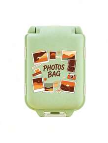 Portable Mini Photo Storage Box With "Photos Bag" Text And Cute Cartoon Pattern, Sealed Organizer Box, Waterproof And Dustproof Multi-Functional Travel Container, Can Store Photos, Jewelry, Pills, Small Accessories, Ideal Gift For Birthday, Christmas, Halloween, Thanksgiving, Valentine's Day, Also Suitable For Home Desk And Travel Storage - Multicolor - View 15