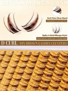 MEM 144pcs-Style False Eyelash Clusters Offering A Fresh, At-Home DIY New Experience. Lightweight And Soft, They Are Perfect For Beginners And Ideal For Various Occasions-From Daily Wear To Parties And Weddings. They Also Make An Excellent Holiday Gift - C - View 5