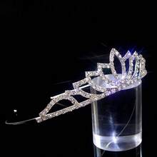 1PC Minimalist Fashion Girls Princess Crown Birthday Gift Party Hair Accessory - Silver - View 3