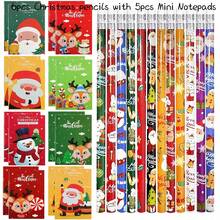 Set Hadiah Buku Catatan dan Pensil Natal 11/22/44pcs, Buku Catatan Saku Kecil Mini, Pensil Santa Claus Manusia Salju, Suvenir Pesta Natal, Pengisi Kaos Kaki Natal, Warna dan Gaya Acak - Natal - View 11