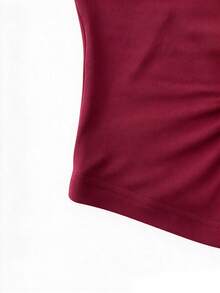 Sexy Fashionable Solid Color Hollow Ring Camisole Vest, New Spring/Summer Outdoor Top For Women Casual - Burgundy - View 9