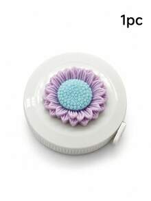 Beautiful 3D Sunflower Tape Measure, Macaron Color Floral Soft Tape Measure, 59.06 Inch Automatic Retractable Tape Measure, Sewing & Craft Tape Measure - Sunflower Tape Measure - View 11