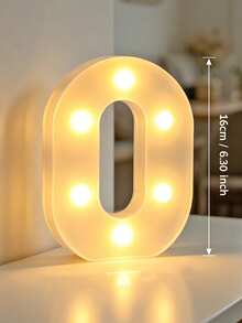 16cm Light Up LED Marquee Number Sign, Warm White Battery‑Operated Digit Light, Tabletop Decor Number Light, 16th 18th 21st 30th 40th 50th Birthday Wedding Proposal Anniversary Christmas Xmas Holiday Party Photo Backdrop Decor Number Night Light - 16cm White - View 28