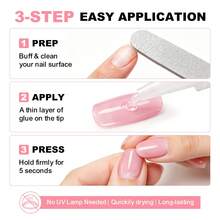 LIMEGIRL 10/20/50PCS Nail Glue, 2G Per Bottle Fast Drying Strong Adhesive, For Press On Nails, Acrylic Nails & Nail Tips, Long Lasting Bond, Professional DIY Manicure Fake Nail Supply - 50Pcs Nail Glue Set - View 4