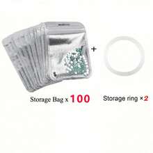 PVC Zipper Storage Bag, Suitable For Diamond Painting Accessories, Beads And Craft Supplies - Transparent Mesh Storage Bag, Suitable For Home And Office Use, Craft Storage Solution | Transparent Mesh Design | Transparent PVC Material - Multicolor - View 9