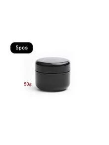 5-8 hũ đựng kem mỹ phẩm có nắp trong suốt, 50g/1.69oz, hộp rỗng tiện lợi khi du lịch cho lotion, kem và sản phẩm chăm sóc da, chất liệu bền, thiết kế nhỏ gọn di động, hũ màu đen thời trang - màu đen - Xem 6