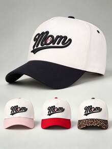 1pc Women's Dual-Color Embroidered Baseball Cap, Adjustable Design, Perfect For Hiking, Climbing, Travel Sun Protection And Daily Wear - Multicolor - View 2