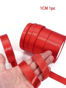 1 Roll Red Satin Ribbon [Different Widths Available], Suitable For Making Bow Hair Accessories, Cake Baking And Bundling Packaging, Gift Wrapping, Holiday Party Decoration, Bouquet Decoration, Christmas Decoration - Multiple Styles - View 11