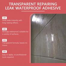 Transparent Waterproof Leak Repair Sealant, Tile-Free Waterproofing Agent, Kitchen Bathroom Floor Tile Leak Protection Coating - A - View 6