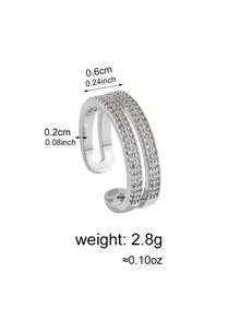2pcs Fashion Cubic Zirconia Leaf Women's Ring Set, Wedding/Party/Daily Wear - Leaf Ring Set - View 6