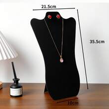 1pc Folding Stand Half-Body Mannequin Necklace Display Rack Jewelry Holder Necklace Board Display Stand For Jewelry Store, Storage Display Hanging Rack Desktop Display Prop, Holiday Birthday, Anniversary, Daily Best Gift For Girlfriend, Mom, Sister - Multicolor - View 11