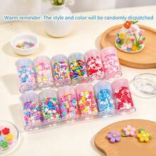 EDCUEBE7 3/12pcs Slime Mixed Soft Clay Sheet Decorative Accessories, Slime Additives, Sugar Shavings Imitation (Inedible), Suitable For Hair Clips, Phone Cases, Nail Art Diy Material Packs, Handcrafted Gifts - Multicolor - View 1