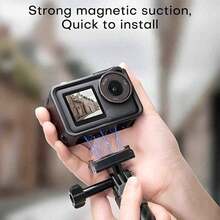 2 buah Adaptor Pelepas Cepat Magnetik untuk OSMO 360/Action 5 Pro/4/3, Ekstensi Dudukan Adaptor Magnetik, Tripod yang Dapat Dipasang untuk Selfie Vlogging untuk Aksesori Action 5 Pro/4/3/OSMO 360 - View 4