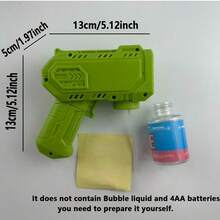 Children's Handheld Automatic Bubble Machine Toy, Outdoor Use, 3 Colors Available, Gift For Boys And Girls (Bubble Solution And Batteries Not Included) - Multicolor - View 7