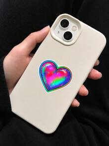 50Pcs PP Neon Subculture Dream Stickers, Cyber Neon Y2K Style, Including Iridescent Hearts, Diamonds, Roses, Fruits, Flowers, Lightnings, Retro Speakers, Disco Ball Elements, For Journal Collage, Water Bottle, Notebook, Storage Box, DIY Craft Decor - Multicolor - View 3