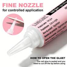 LIMEGIRL 10/20/50PCS Nail Glue, 2G Per Bottle Fast Drying Strong Adhesive, For Press On Nails, Acrylic Nails & Nail Tips, Long Lasting Bond, Professional DIY Manicure Fake Nail Supply - 50Pcs Nail Glue Set - View 3