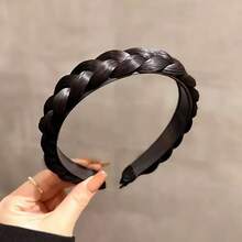 1pc Women's Braided Wig Headband, Vintage Style, With Teeth Non-Slip Design, Women's Hair Accessory. Suitable For Daily Casual Use. - Multicolor - View 10