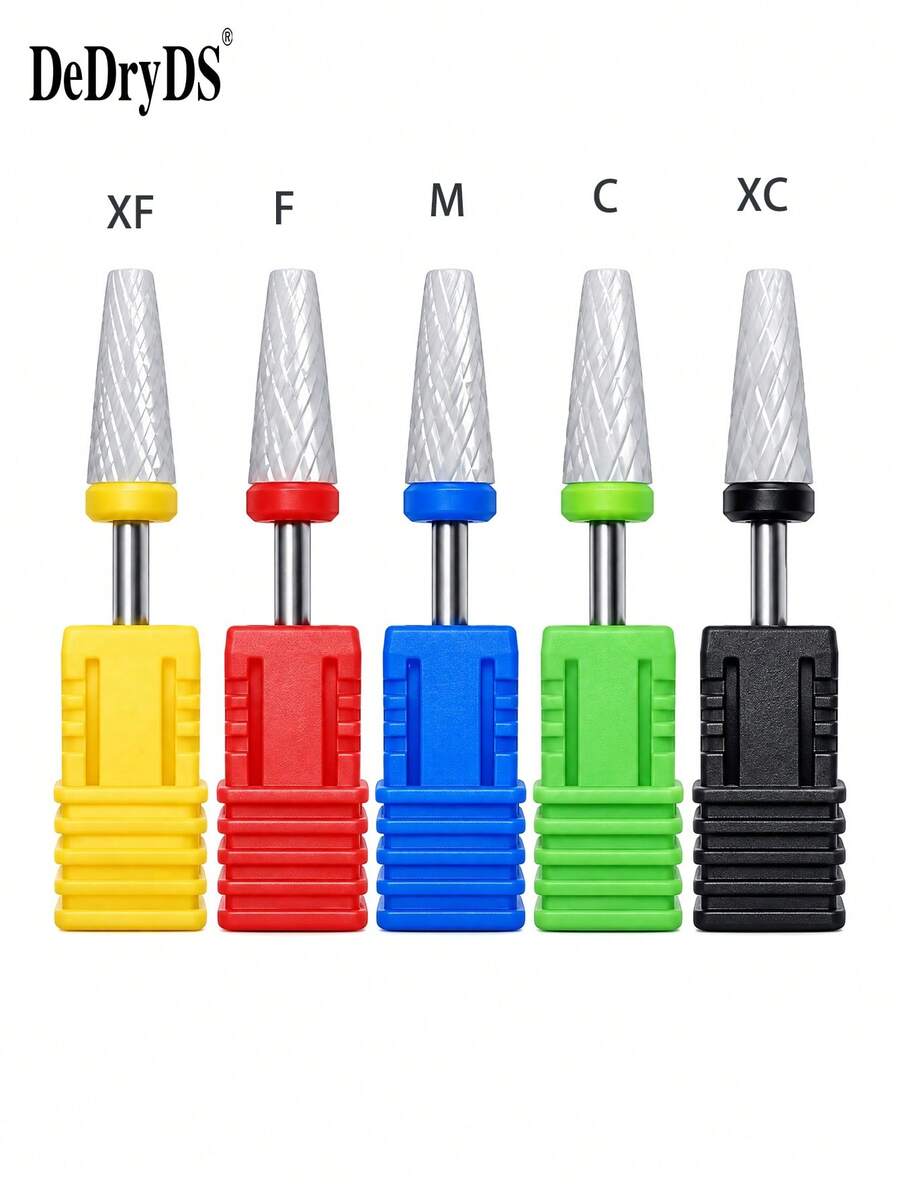 DeDryDS 10/5/1pc Ceramic Nail Drill Bit Set - Nail Art Accessories, Suitable For Electric Nail Filing And Nail Art - Includes Nail Files, Polishing Blocks And More - Multicolor - View 1