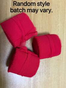 1/2/4 Rolls Handmade Chiffon Ribbon With Tassels, 1.5 Inches X 16.4 Feet, Frayed Edge, Suitable For Wedding Invitations, Bridal Bouquets, Gift Wrapping, Crafts, Holiday Decorations, Valentine's Day Party Supplies - A - View 5