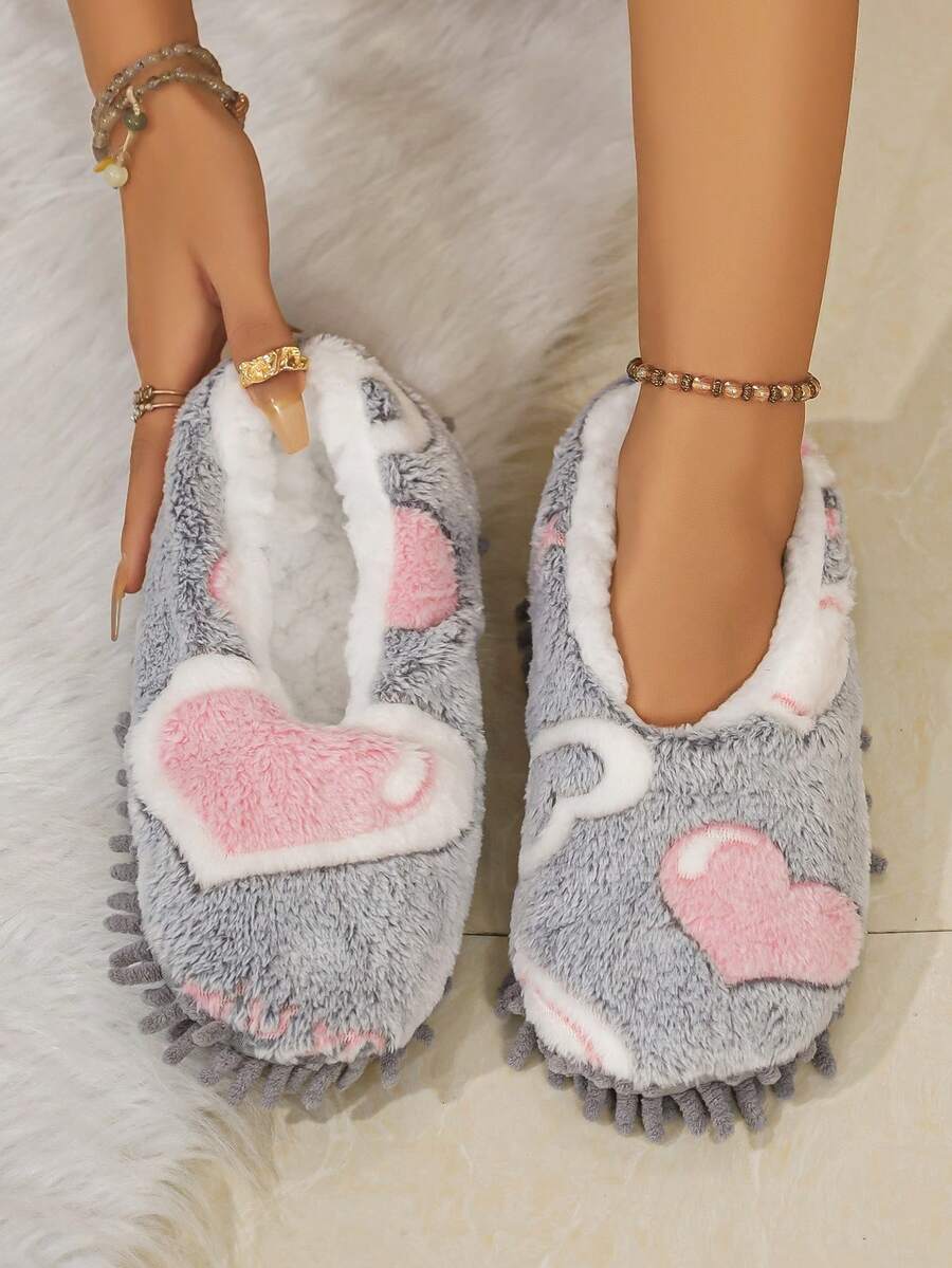 Women's Home Slippers With Thermal Lining, Warm Floor Shoes For Easy Mopping - Women's Slippers - View 1