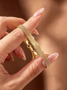 1pc Lace Design Satin Bracelet, Luxury Women's Daily & Date Jewelry Accessory, Elegant & Versatile, Suitable For Valentine's Day, Birthday, Party And Daily Wear - Ribbon Bracelet - View 1