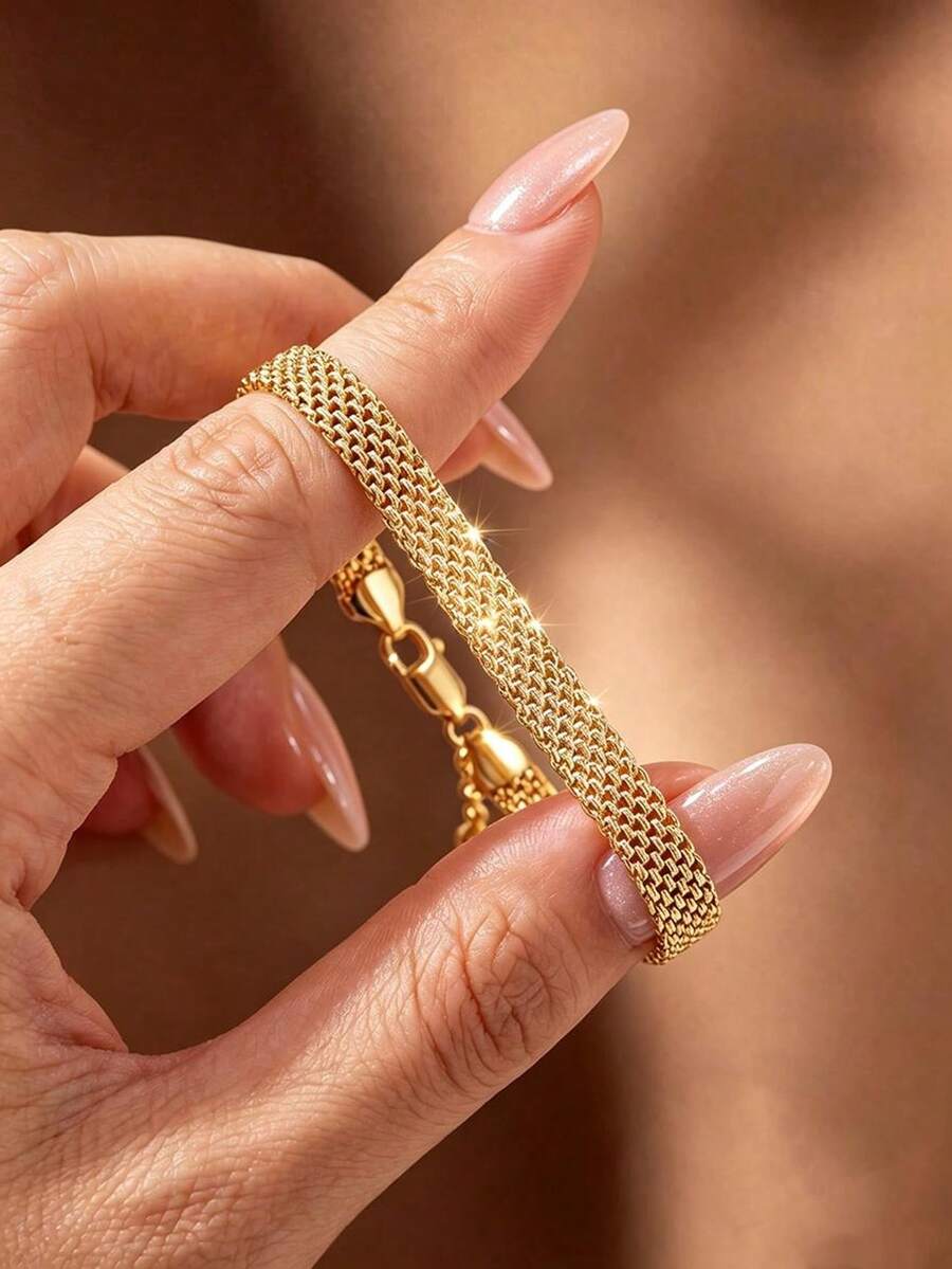 1pc Lace Design Satin Bracelet, Luxury Women's Daily & Date Jewelry Accessory, Elegant & Versatile, Suitable For Valentine's Day, Birthday, Party And Daily Wear - Ribbon Bracelet - View 1
