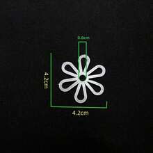 20/50/100pcs Plastic Chrysanthemum Pattern Weaving DIY Handcraft Six Petal Flower Handbags Pattern Weaving Decoration Accessories - A - View 11