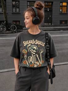Tween Girls T-Shirts - Dark Grey - View 1