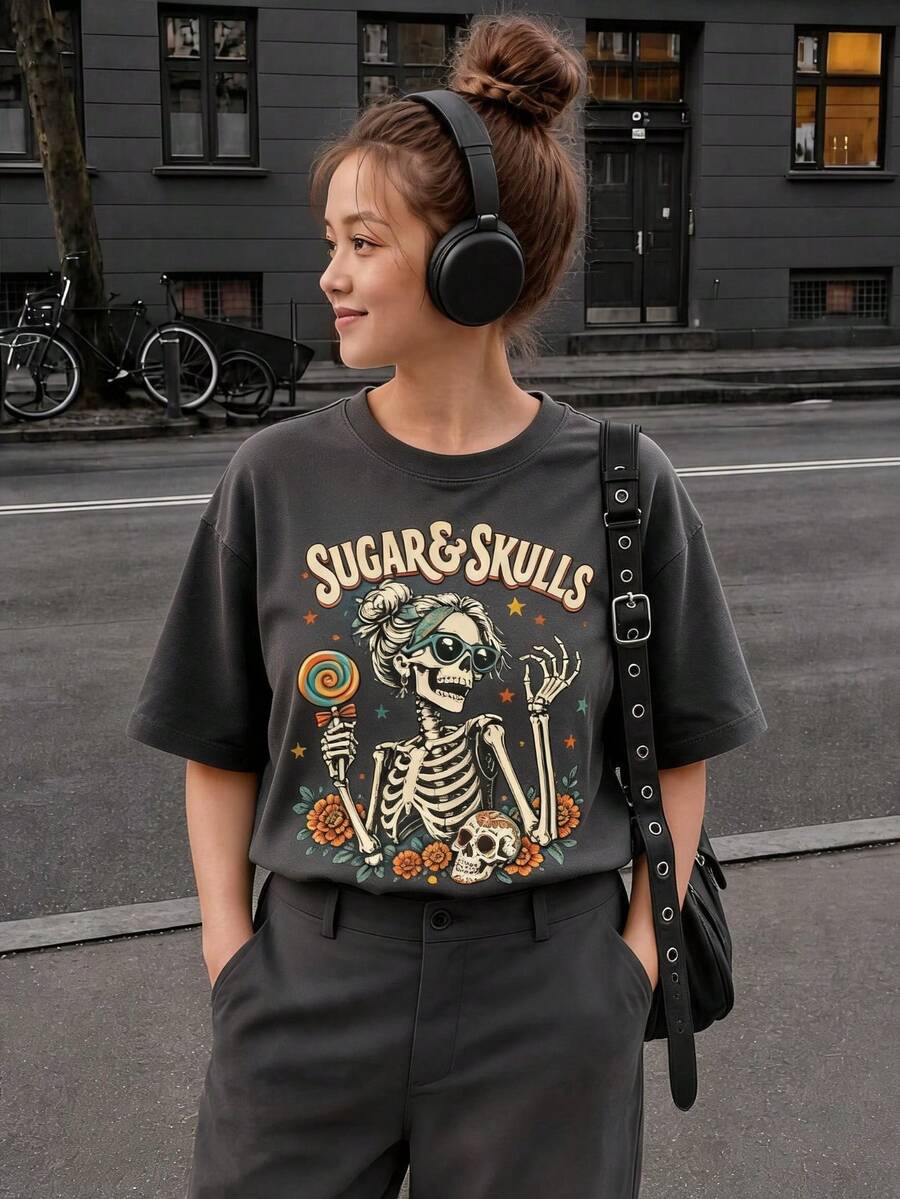 Tween Girls T-Shirts - Dark Grey - View 1