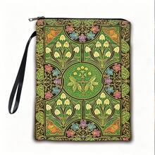 Vintage Victorian Floral Butterfly Print Book Sleeve With Wrist Strap Zipper Closure Protective Book Pouch Bag For Reading Travel - Single Piece - View 6