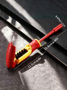 Precision Screwdriver Set, Repair Kit With Magnetic CR-V Bits, Compact For Tight Spaces, Home/Car Repairs | Best Gift For Handymen & Men - A - View 4