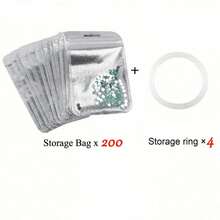 PVC Zipper Storage Bag, Suitable For Diamond Painting Accessories, Beads And Craft Supplies - Transparent Mesh Storage Bag, Suitable For Home And Office Use, Craft Storage Solution | Transparent Mesh Design | Transparent PVC Material - Multicolor - View 7
