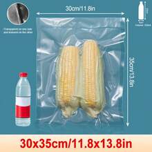 100/500pcs Transparent Embossed Texture Vacuum Sealer Bags, PE Nylon Breathable Food Storage Bags For Home And Commercial Use, Suitable For Meat, Seafood, Grains, Nuts, Dried Fruit, Medicine, Fresh Food Storage In Kitchen - Clear - View 20